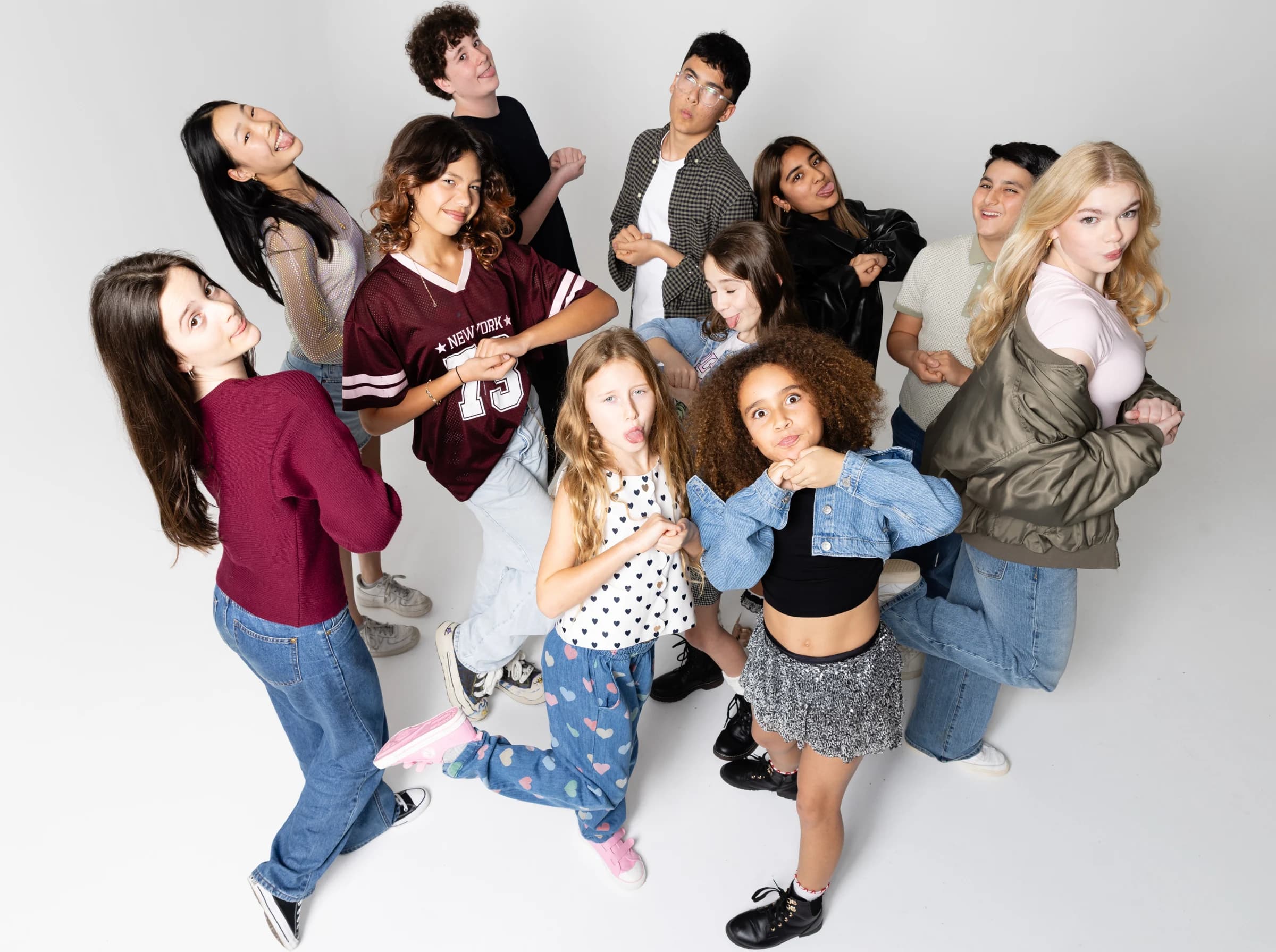 The NVA ensemble gathered for a studio group photograph